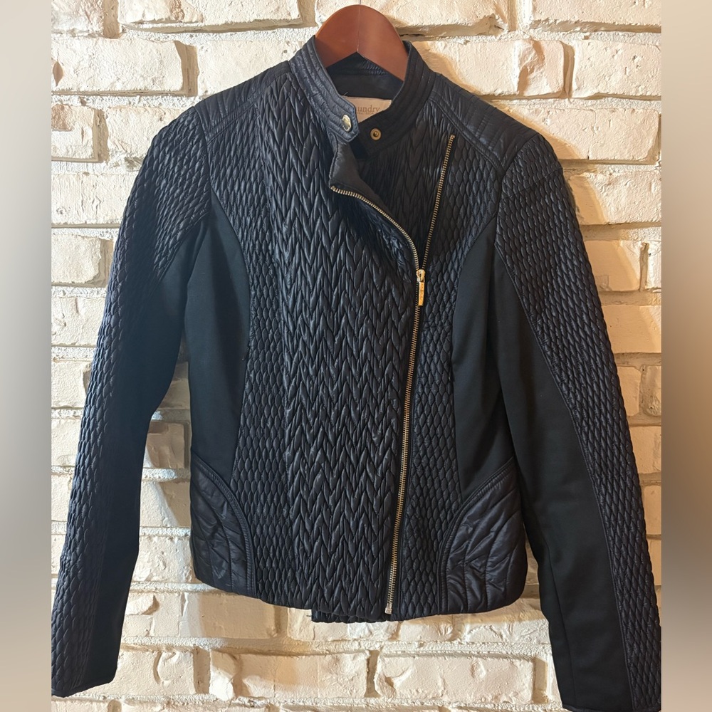 Laundry By Shelli Segal Black Jacket with Gold Accents